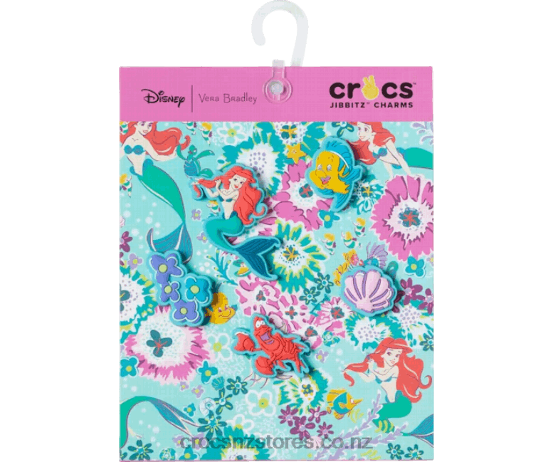 Disney\s Little Mermaid With Vera Bradley Princess Ariel 5 Pack Crocs2000P970