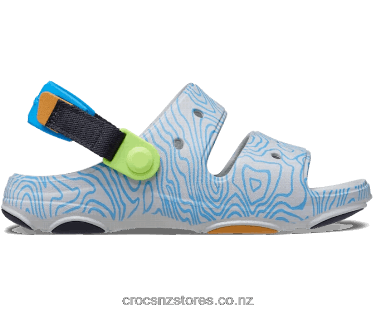 KidsAll-Terrain Topographic Sandal Crocs Atmosphere/Multi 2000P1629