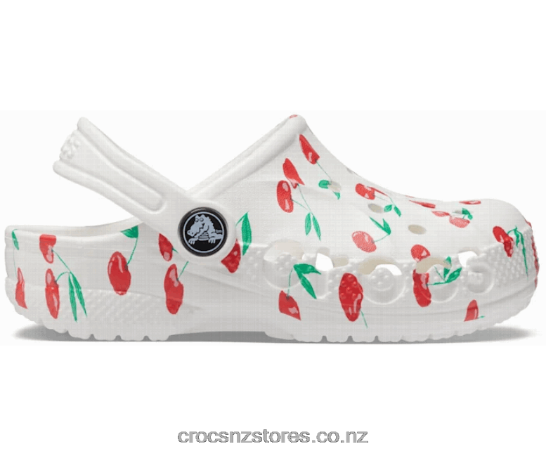 KidsBaya Graphic Clog Crocs White/Cherry 2000P1617