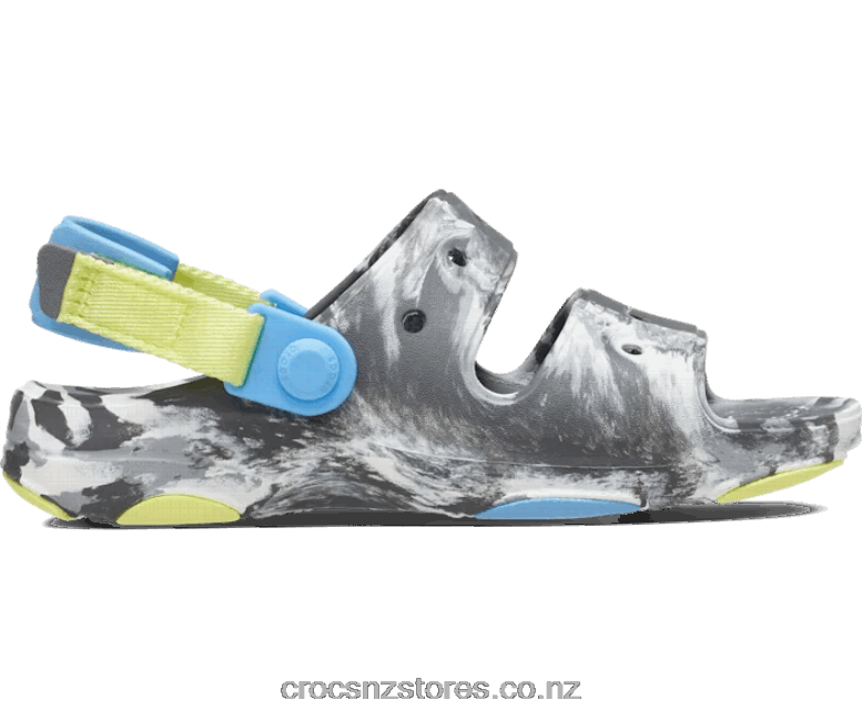 KidsClassic All-Terrain Marbled Sandal Crocs Slate Grey 2000P1640