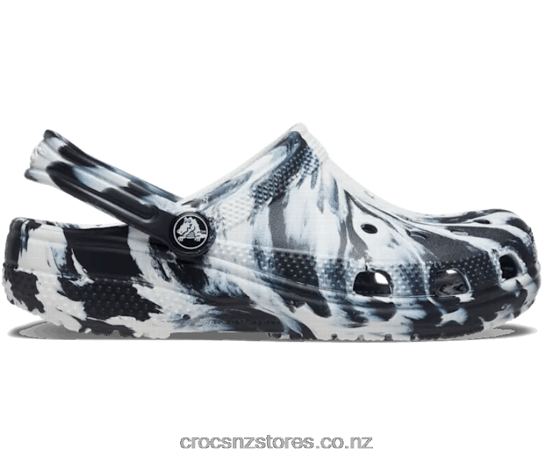 KidsClassic Marbled Clog Crocs Black/White 2000P1495