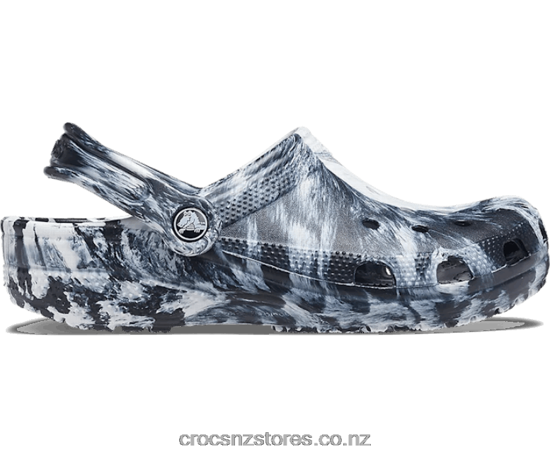 MenClassic Marbled Clog Crocs White/Black 2000P1273