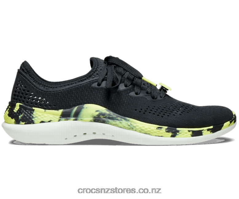 MenLiteride 360 Marbled Pacer Crocs Black/Citrus 2000P1310