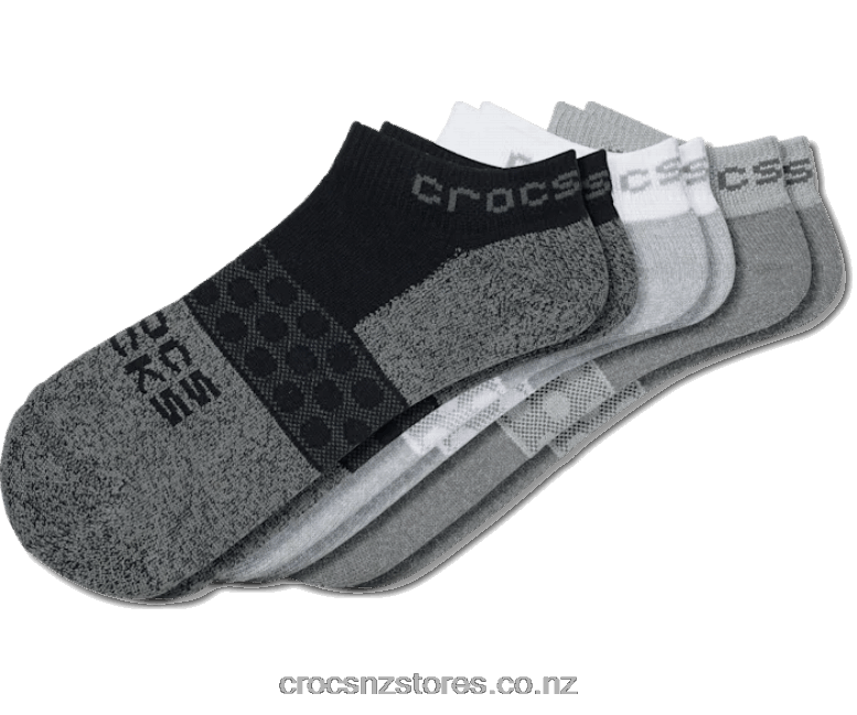 Socks Adult Low Solid Core 3 Pack Crocs Black/Grey 2000P1229