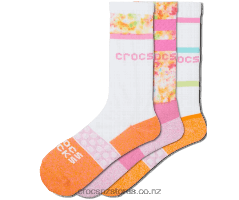Socks Adult Seasonal Three Of A Kind Pack Crocs Multi 2000P1242