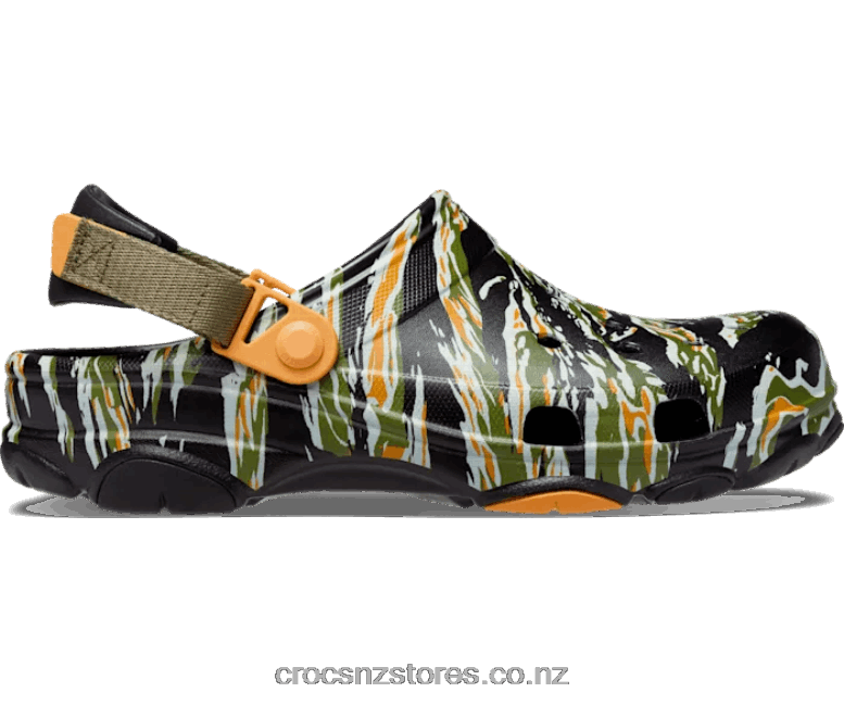 WomenAll-Terrain Camo Clog Crocs Black/Multi 2000P93