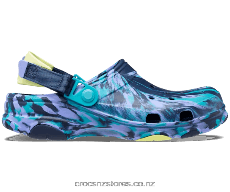 WomenAll-Terrain Marbled Clog Crocs Navy/Multi 2000P219