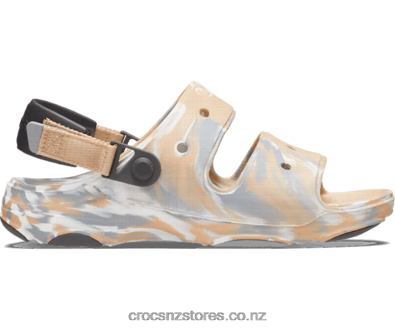 WomenAll-Terrain Marbled Sandal Crocs Chai/Multi 2000P502