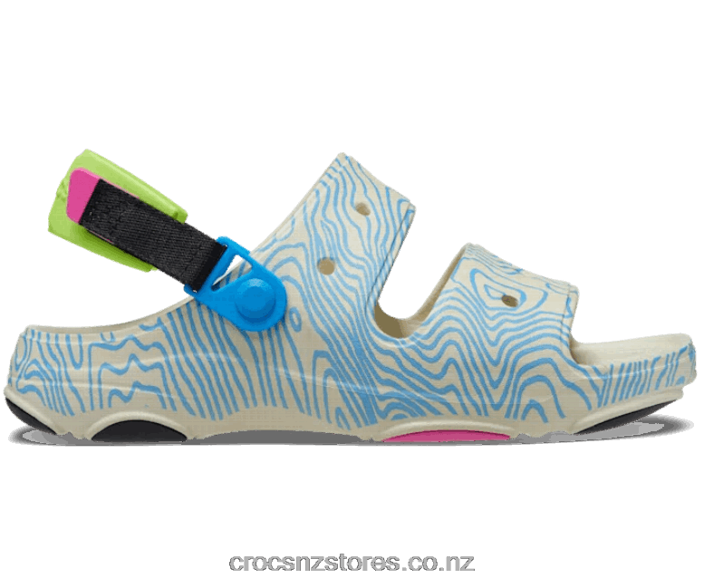 WomenAll-Terrain Topographic Sandal Crocs Bone/Multi 2000P436