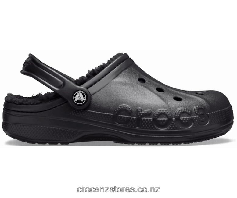 WomenBaya Lined Clog Crocs Black 2000P234