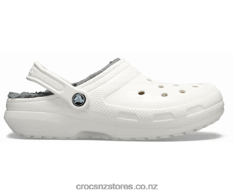 MenClassic Lined Clog Crocs White/Grey 2000P1276