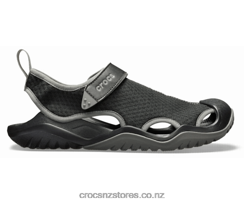 MenSwiftwater Mesh Deck Sandal Crocs Black 2000P1303