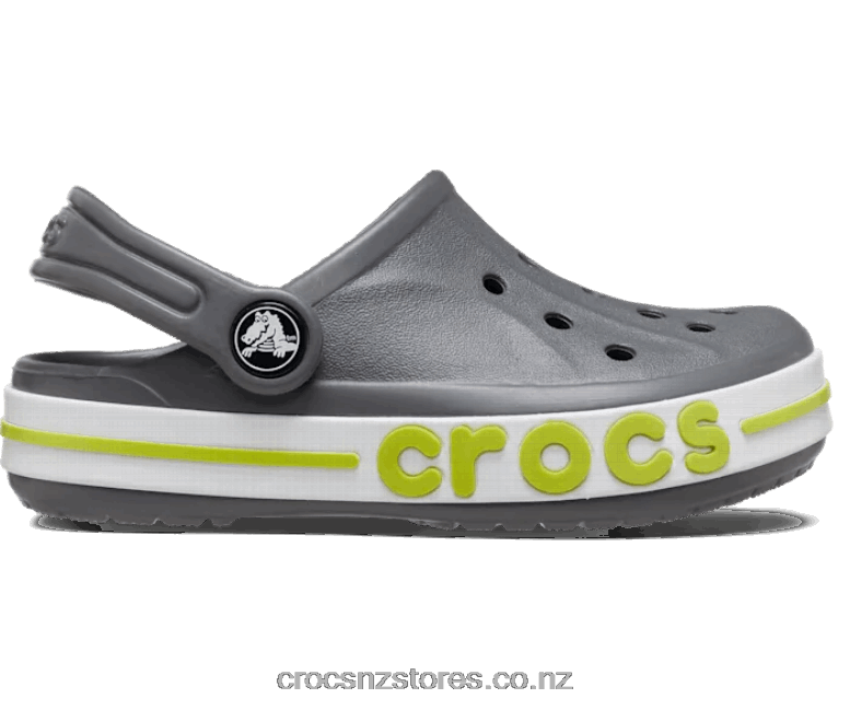 KidsBayaband Clog Crocs Slate Grey/Lime Punch 2000P1533